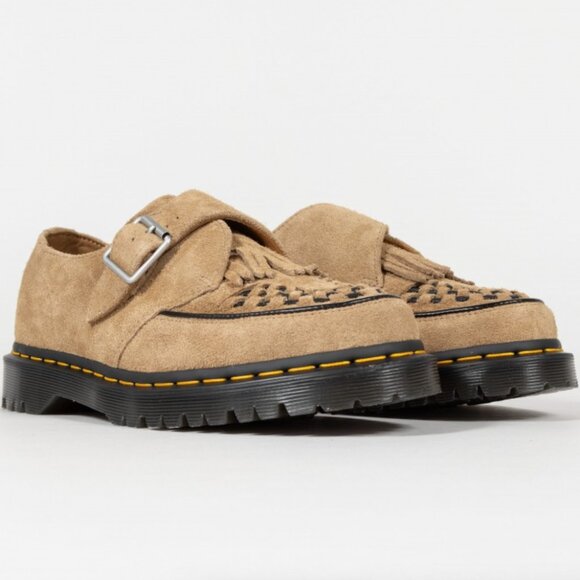 Dr. Martens Ramsey Monk Tan Leather Suede Loafers Size US 7 main image 2
